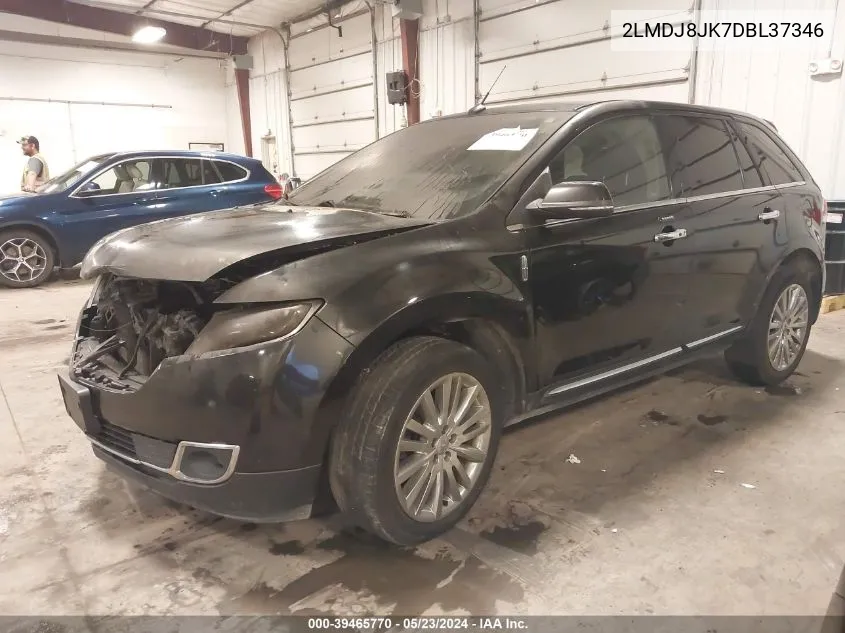 2013 Lincoln Mkx VIN: 2LMDJ8JK7DBL37346 Lot: 39465770