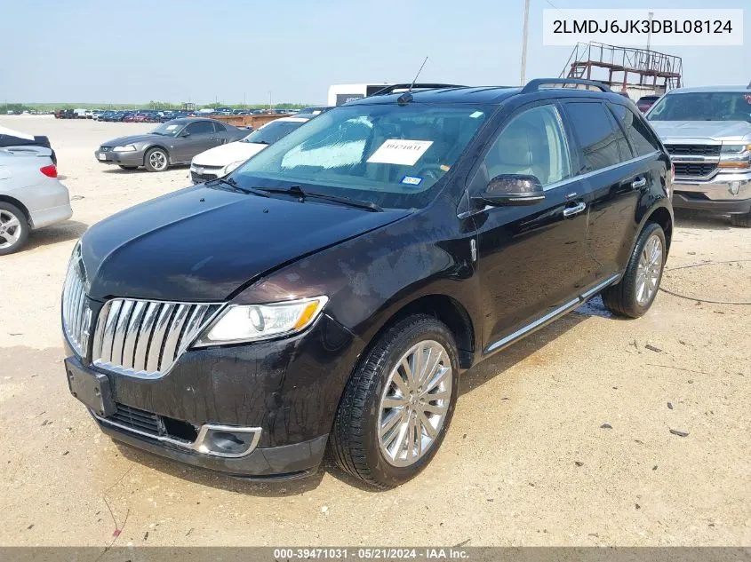 2013 Lincoln Mkx VIN: 2LMDJ6JK3DBL08124 Lot: 39471031