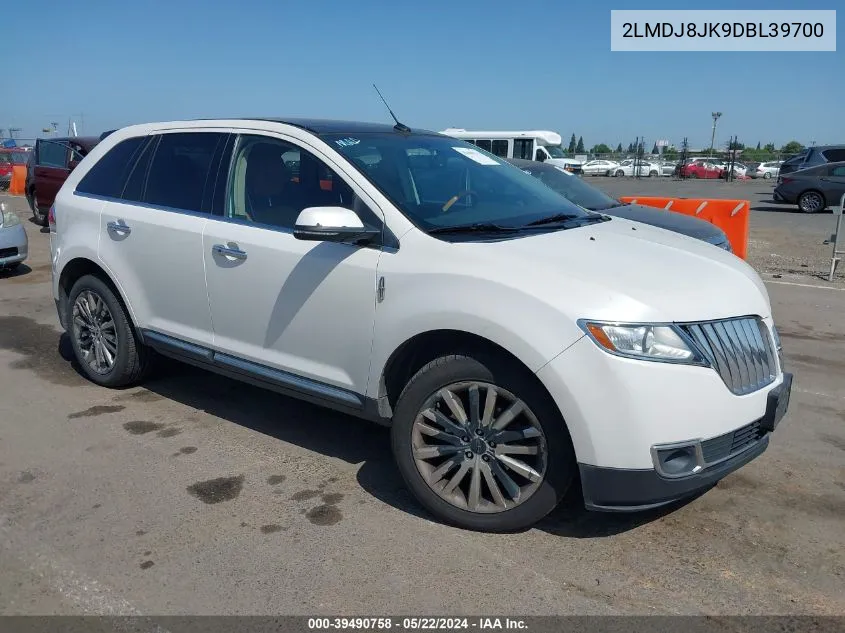 2013 Lincoln Mkx VIN: 2LMDJ8JK9DBL39700 Lot: 39490758