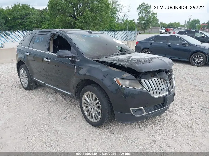 2LMDJ8JK8DBL39722 2013 Lincoln Mkx