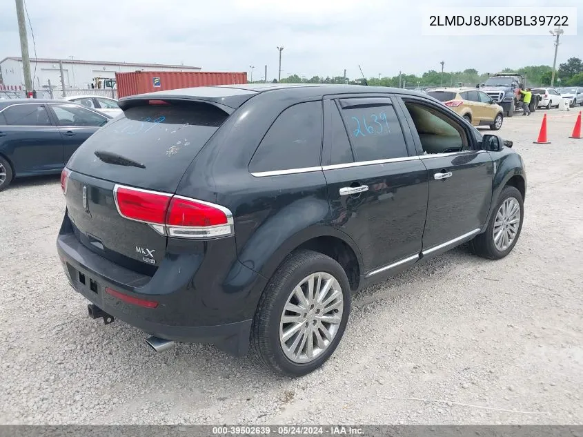 2LMDJ8JK8DBL39722 2013 Lincoln Mkx