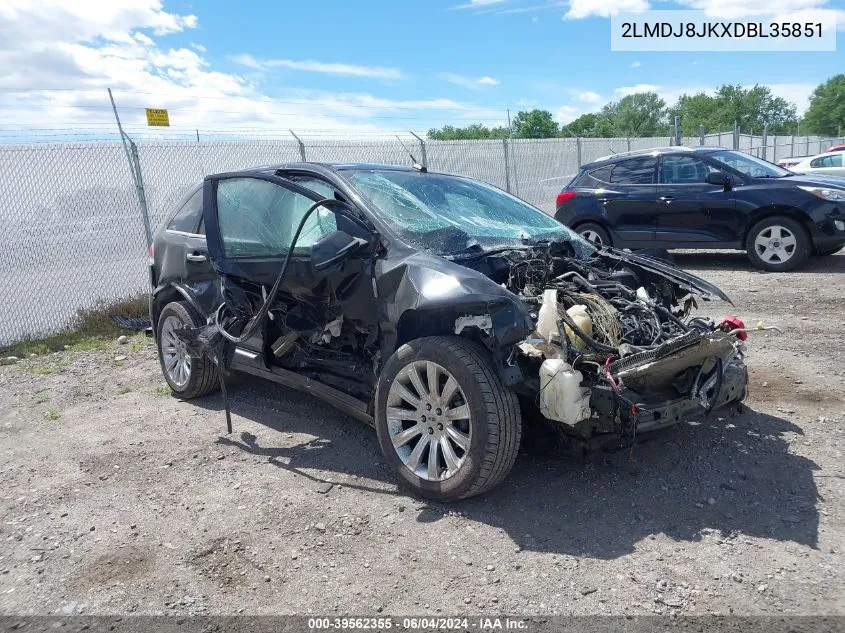 2013 Lincoln Mkx VIN: 2LMDJ8JKXDBL35851 Lot: 39562355