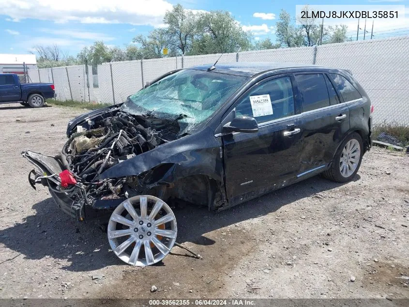 2013 Lincoln Mkx VIN: 2LMDJ8JKXDBL35851 Lot: 39562355