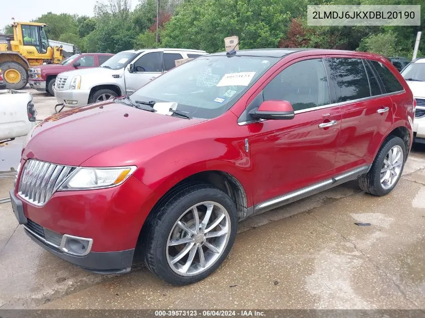 2LMDJ6JKXDBL20190 2013 Lincoln Mkx