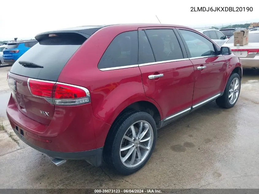 2LMDJ6JKXDBL20190 2013 Lincoln Mkx