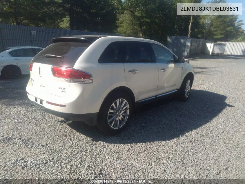 2013 Lincoln Mkx VIN: 2LMDJ8JK1DBL03631 Lot: 39614242