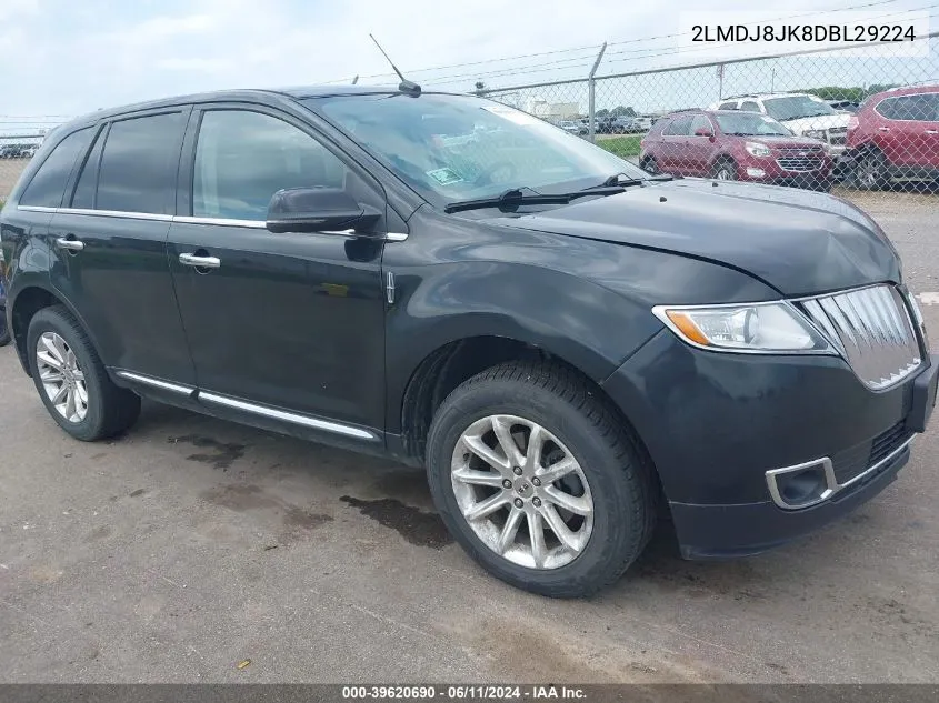 2013 Lincoln Mkx VIN: 2LMDJ8JK8DBL29224 Lot: 39620690