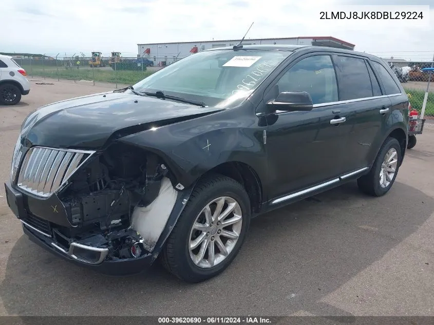 2013 Lincoln Mkx VIN: 2LMDJ8JK8DBL29224 Lot: 39620690