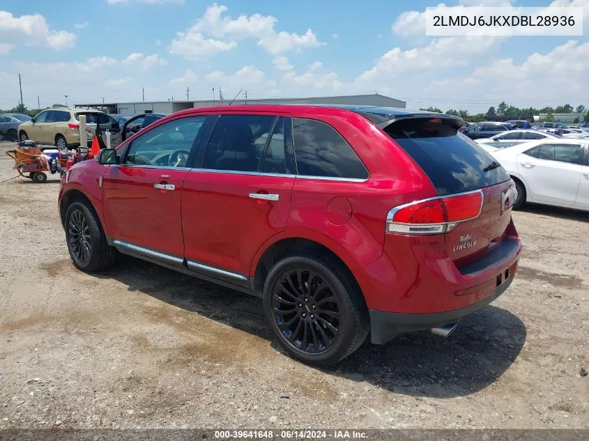 2LMDJ6JKXDBL28936 2013 Lincoln Mkx