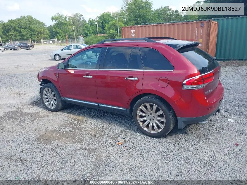 2013 Lincoln Mkx VIN: 2LMDJ6JK9DBL18527 Lot: 39660646