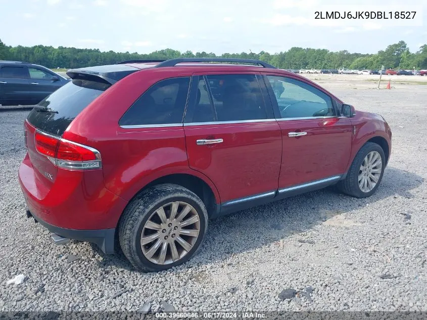 2013 Lincoln Mkx VIN: 2LMDJ6JK9DBL18527 Lot: 39660646