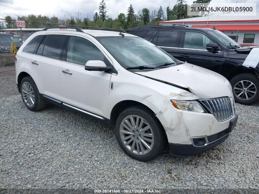 2013 Lincoln Mkx VIN: 2LMDJ6JK6DBL05900 Lot: 39741845