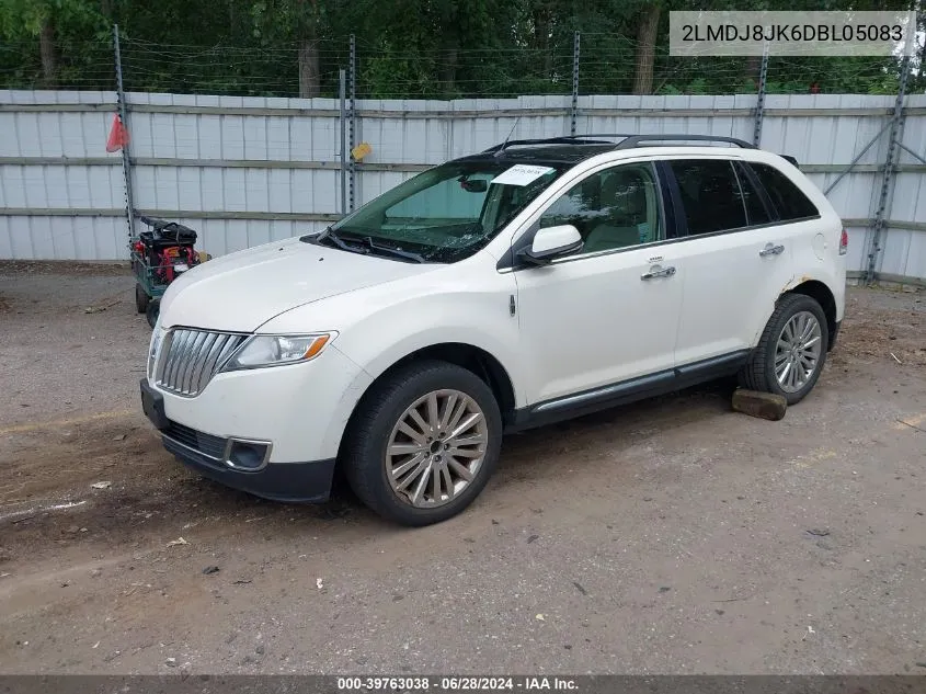 2013 Lincoln Mkx VIN: 2LMDJ8JK6DBL05083 Lot: 39763038