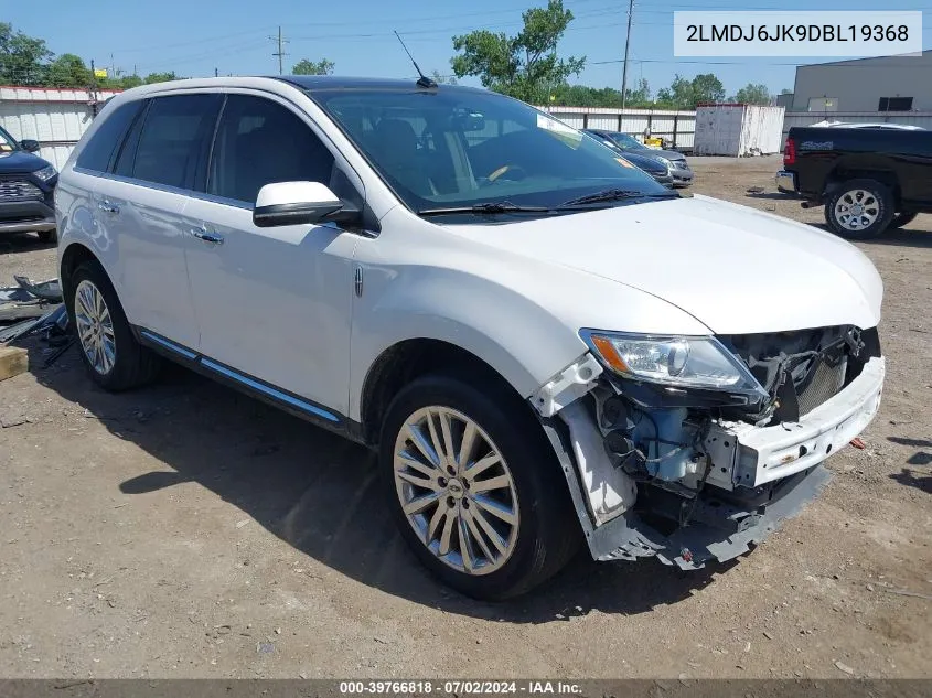 2013 Lincoln Mkx VIN: 2LMDJ6JK9DBL19368 Lot: 39766818