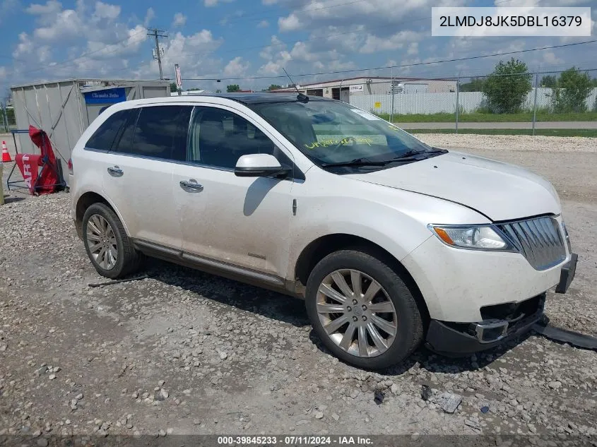 2013 Lincoln Mkx VIN: 2LMDJ8JK5DBL16379 Lot: 39845233