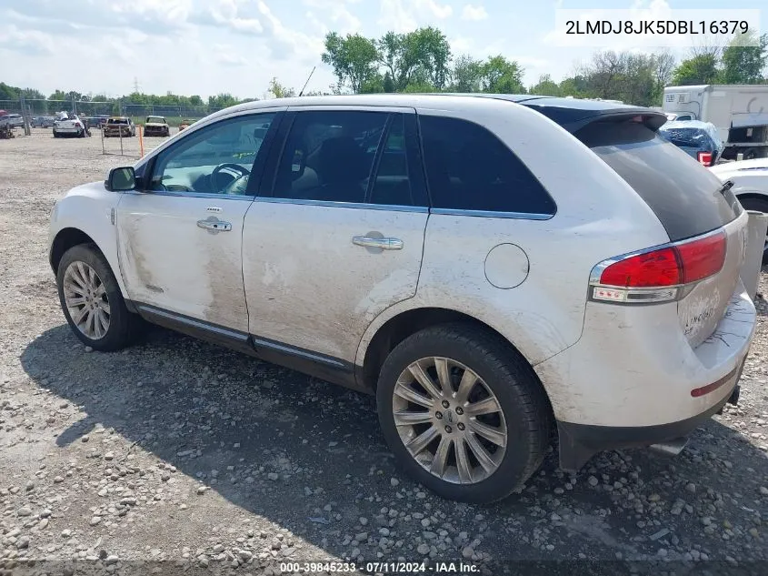 2013 Lincoln Mkx VIN: 2LMDJ8JK5DBL16379 Lot: 39845233