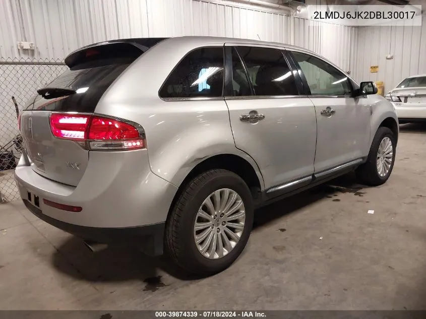 2LMDJ6JK2DBL30017 2013 Lincoln Mkx