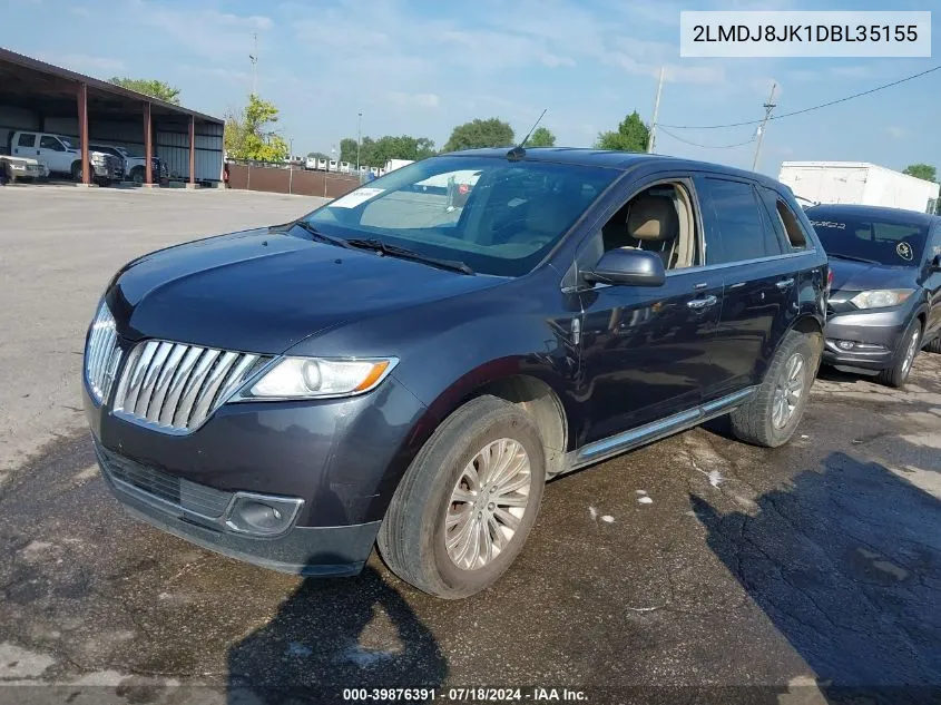 2LMDJ8JK1DBL35155 2013 Lincoln Mkx