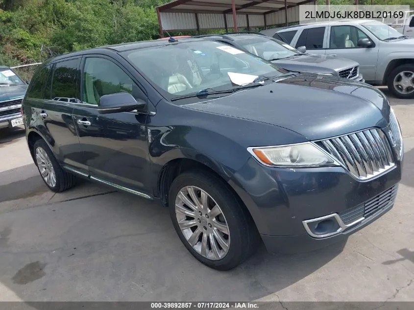 2013 Lincoln Mkx VIN: 2LMDJ6JK8DBL20169 Lot: 39892857