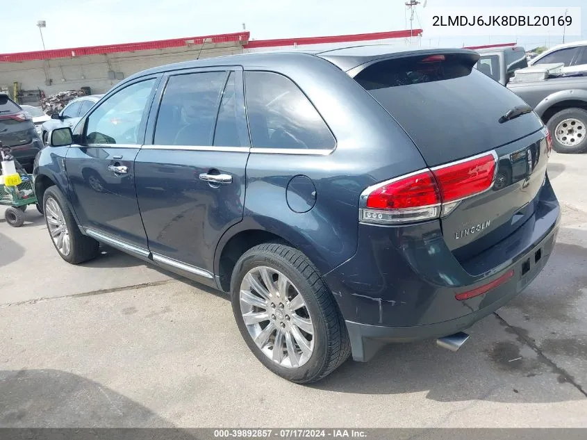 2LMDJ6JK8DBL20169 2013 Lincoln Mkx