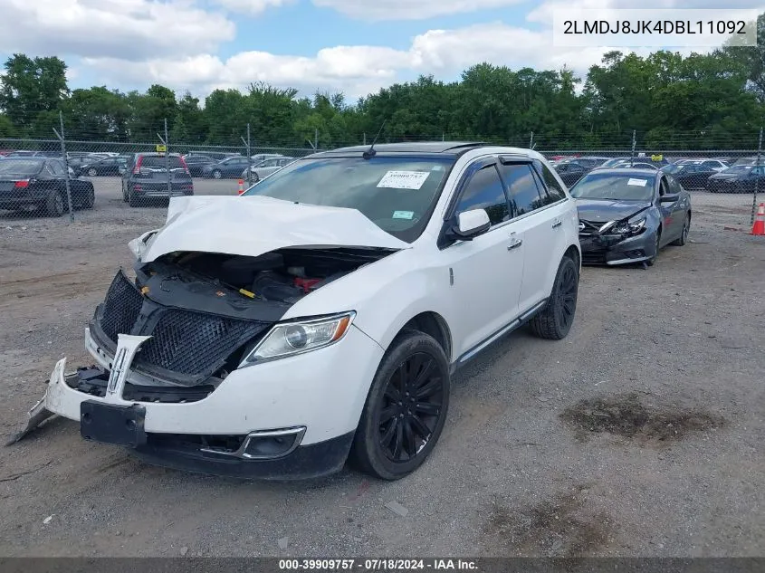 2LMDJ8JK4DBL11092 2013 Lincoln Mkx