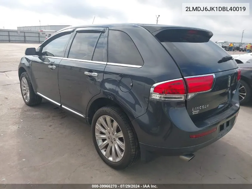 2LMDJ6JK1DBL40019 2013 Lincoln Mkx