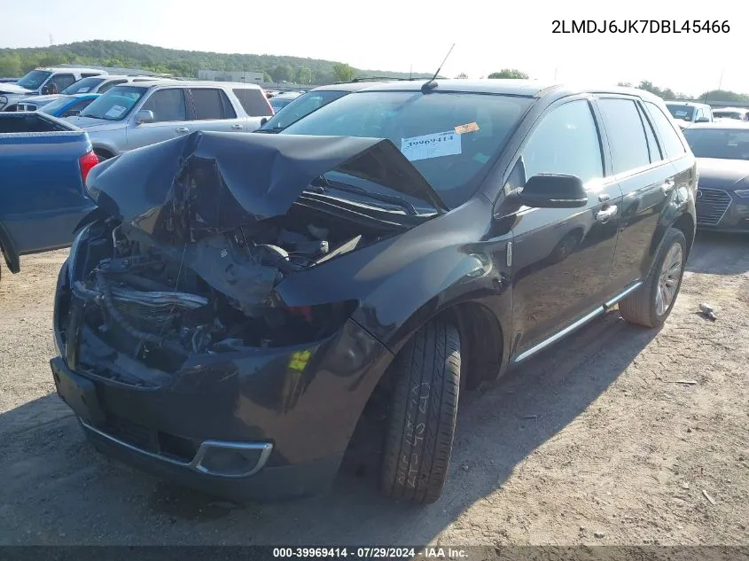 2013 Lincoln Mkx VIN: 2LMDJ6JK7DBL45466 Lot: 39969414