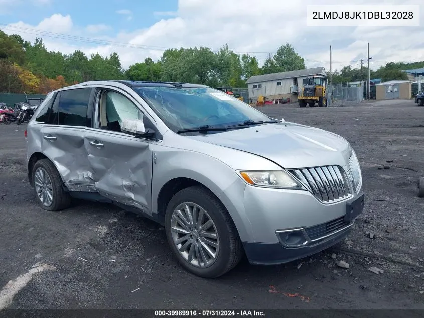 2013 Lincoln Mkx VIN: 2LMDJ8JK1DBL32028 Lot: 39989916