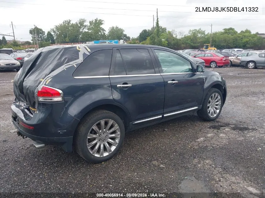 2013 Lincoln Mkx VIN: 2LMDJ8JK5DBL41332 Lot: 40056914