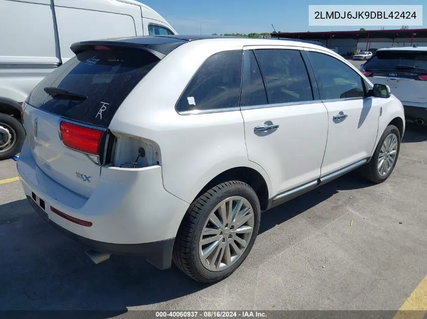 2LMDJ6JK9DBL42424 2013 Lincoln Mkx