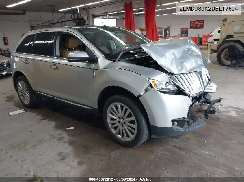 2LMDJ8JK2DBL17604 2013 Lincoln Mkx