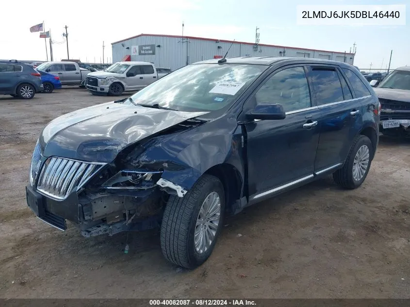 2013 Lincoln Mkx VIN: 2LMDJ6JK5DBL46440 Lot: 40082087