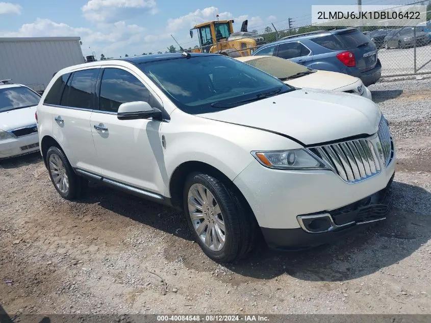 2013 Lincoln Mkx VIN: 2LMDJ6JK1DBL06422 Lot: 40084548