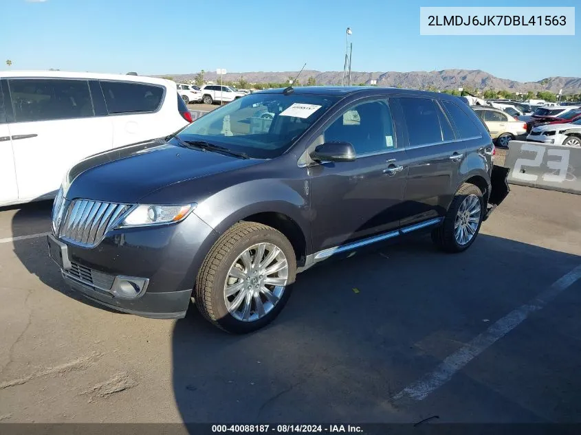 2013 Lincoln Mkx VIN: 2LMDJ6JK7DBL41563 Lot: 40088187