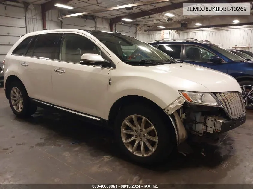 2LMDJ8JK8DBL40269 2013 Lincoln Mkx