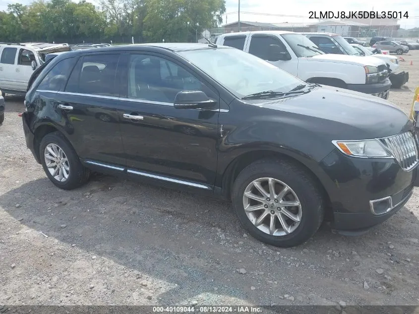 2013 Lincoln Mkx VIN: 2LMDJ8JK5DBL35014 Lot: 40109044