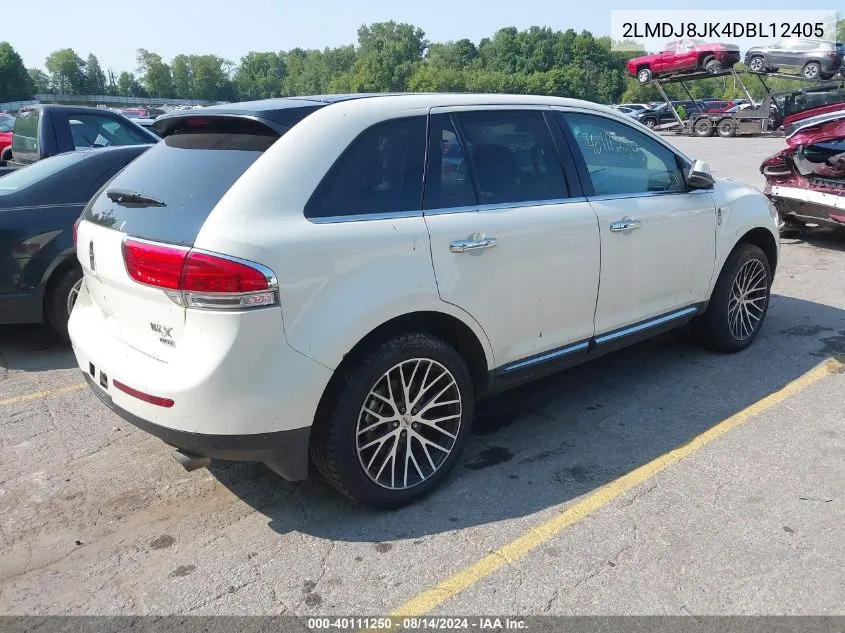 2013 Lincoln Mkx VIN: 2LMDJ8JK4DBL12405 Lot: 40111250