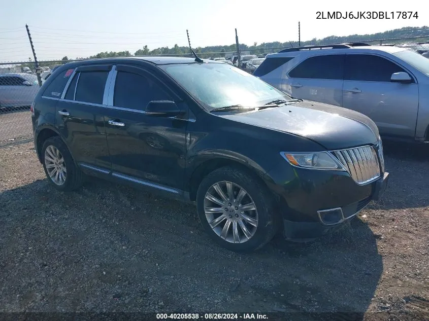 2LMDJ6JK3DBL17874 2013 Lincoln Mkx