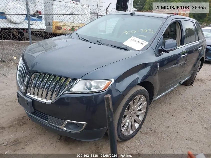 2LMDJ8JK1DBL35365 2013 Lincoln Mkx