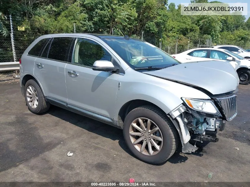 2013 Lincoln Mkx VIN: 2LMDJ6JKXDBL29391 Lot: 40223595