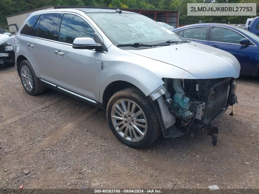 2013 Lincoln Mkx VIN: 2LMDJ6JK8DBL27753 Lot: 40263185