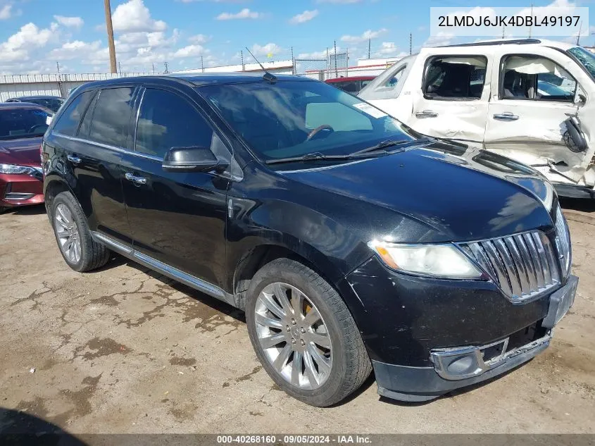 2013 Lincoln Mkx VIN: 2LMDJ6JK4DBL49197 Lot: 40268160