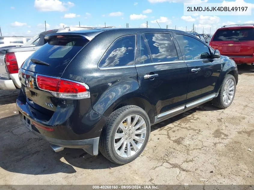 2013 Lincoln Mkx VIN: 2LMDJ6JK4DBL49197 Lot: 40268160