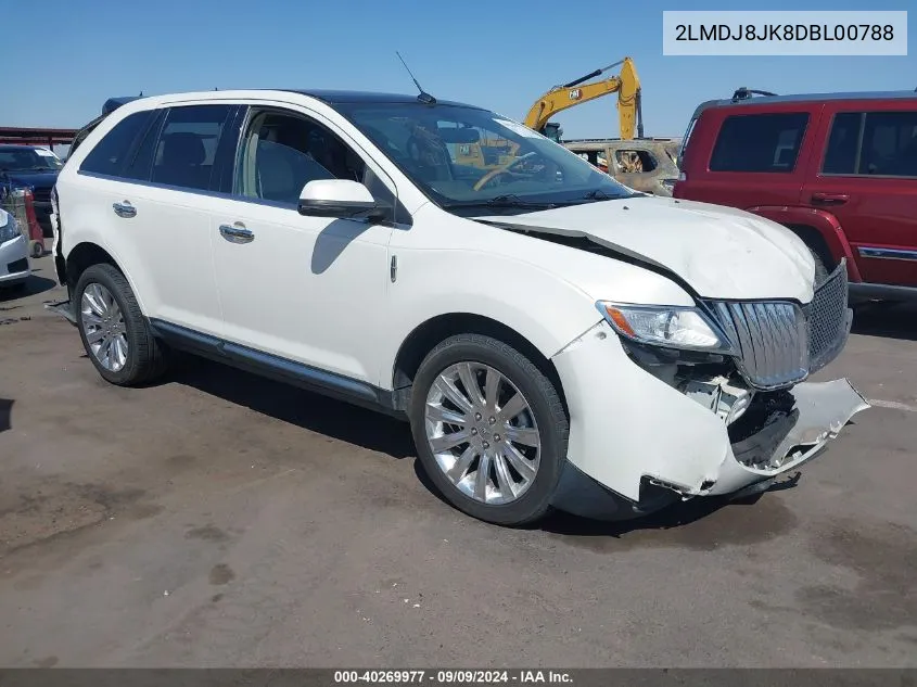 2013 Lincoln Mkx VIN: 2LMDJ8JK8DBL00788 Lot: 40269977