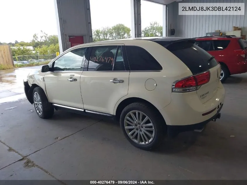 2LMDJ8JK3DBL42124 2013 Lincoln Mkx