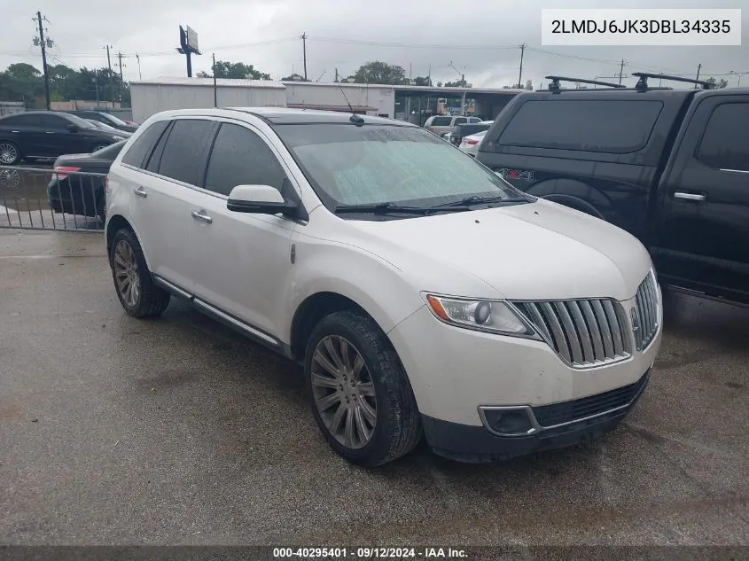 2LMDJ6JK3DBL34335 2013 Lincoln Mkx