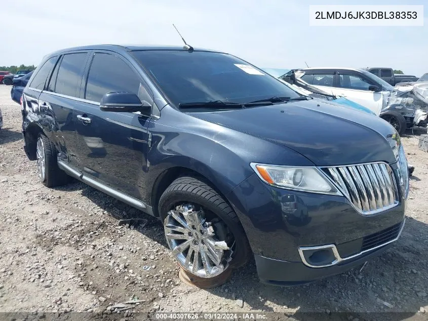 2LMDJ6JK3DBL38353 2013 Lincoln Mkx