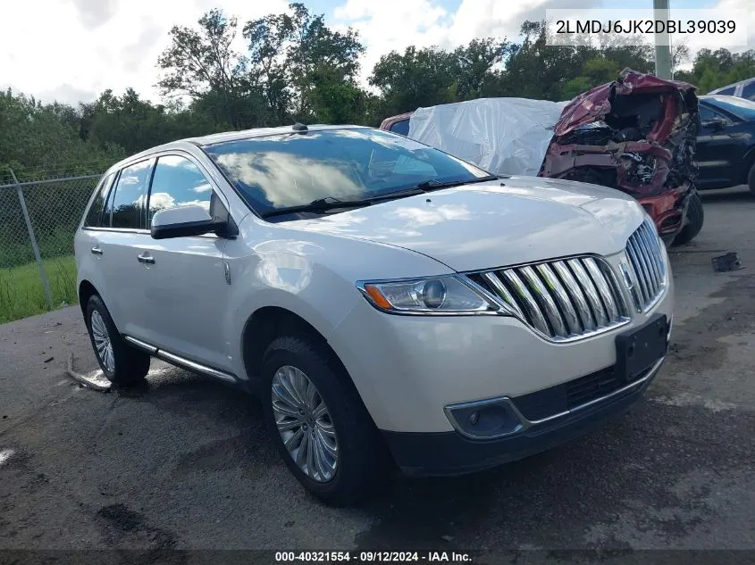 2013 Lincoln Mkx VIN: 2LMDJ6JK2DBL39039 Lot: 40321554