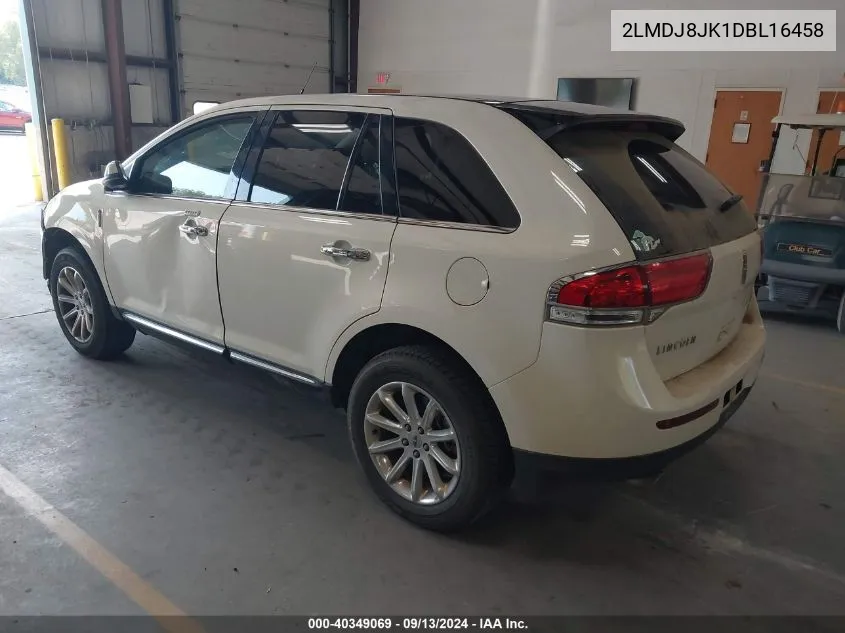 2LMDJ8JK1DBL16458 2013 Lincoln Mkx