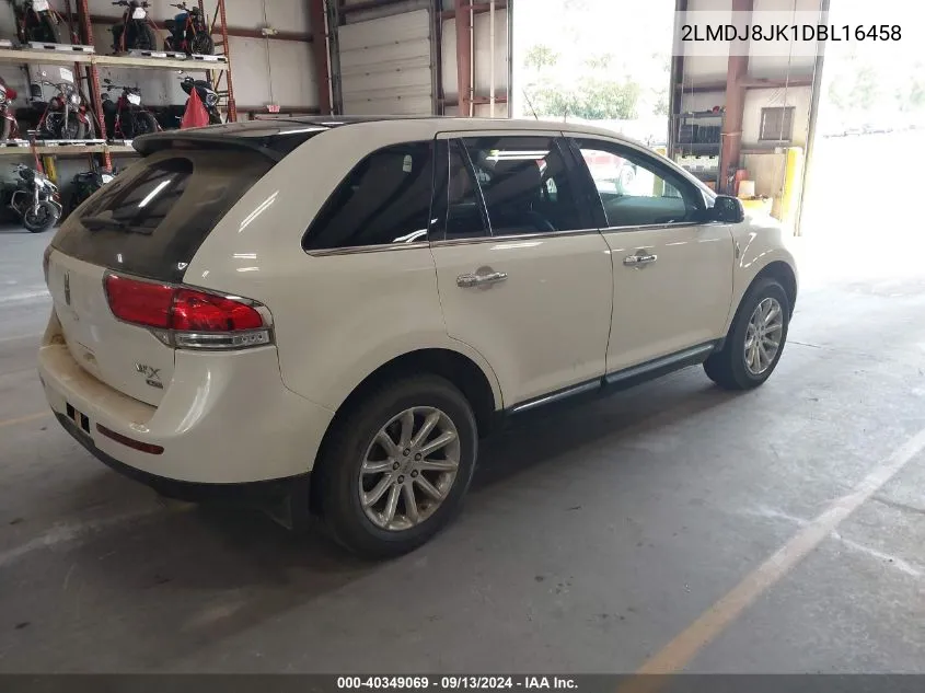 2013 Lincoln Mkx VIN: 2LMDJ8JK1DBL16458 Lot: 40349069